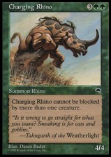 Magic the Gathering MTG Charging Rhino (218) Tempest   NM