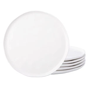 Ceramic Plates,8.0 inch Salad Plates Set of 6,Handmade Porcelain Plates for k... - Picture 1 of 7