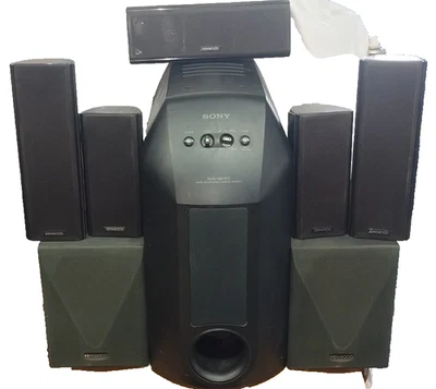 SONY SA-W10 - KENWOOD KS-2200 - IMPIANTO DI AMPLIFICAZIONE SURROUND - USATO - Immagine 1 di 4