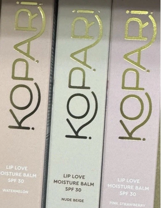 Kopari Beauty   Lip Love Moisture Balm (3)beige nude watermelon pink strawberry  - Image 1 of 4