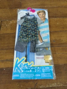 Barbie Mattel Ken Muñeca Informal Moda Conjunto Ropa Pantalones Cortos, Camisa y Zapatos - Imagen 1 de 2