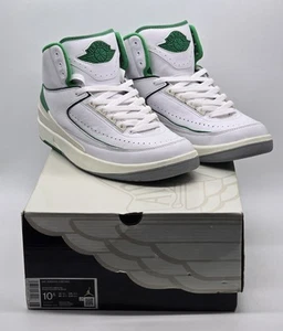 Air Jordan 2 Retro White Lucky Green Sail Size 10.5 Style DR8884-103 With Box - Picture 1 of 24