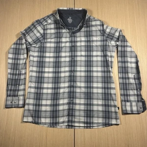 Kuhl Response Lite Long Sleeve Snap Shirt Blue Sz M 7479 Hiking Fishing Outdoor - Picture 1 of 16