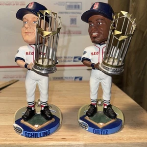 DAVID ORTIZ &Curt Schilling Boston Red Sox 2004 World Series ChampionsBobblehead - Picture 1 of 13