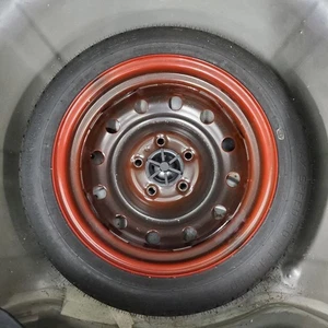 Wheel 15x4 Steel Compact Spare Red 12 Hole Fits 07-23 ELANTRA 1101879 - Picture 1 of 15