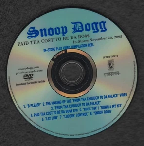** ** SNOOP DOGG PAID THA COST TO BE DA BO$$ PROMO DVD RARE! IN-STORE REEL, BOSS - Picture 1 of 7