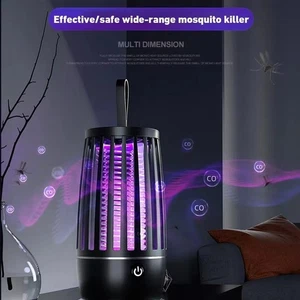 Mosquito Killer Lamp Electric Rechargeable Zapper Bug Fly Insect Trap UV Light - Picture 1 of 15