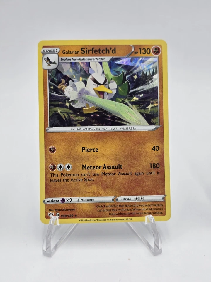 Galarian Sirfetch'd - (Cracked Ice holo) 098/189 Deck Exclusives Holo - Image 1 of 2