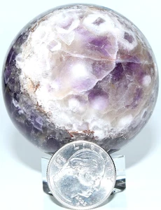 AAA Madagascar Chevron Amethyst Sphere / 2.29" (58.16mm) / 9.50 oz (269gr) 3689 - Picture 1 of 15