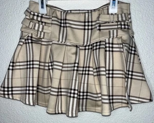 FALDA CORTA PLISADA NEGRA IBIS A CUADROS CON SHORTS Med - Imagen 1 de 6