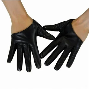 New (City Desires) Women's  Real Goatskin Leather Palm-Half Driving Gloves - Picture 1 of 18