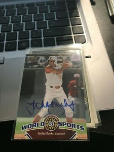 Jordan Danks 2010 Upper Deck World of Sports Autographs #157  WHITE SOX! kev4