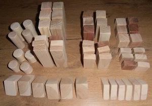 56 Bauklötze Holz Natur - Bild 1 von 3