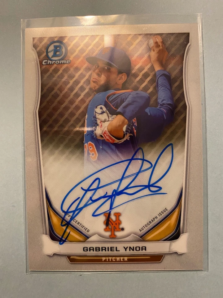 A37,256 - 2014 Bowman Chrome Prospect Autographs #BCAPGY Gabriel Ynoa - Image 1 of 1