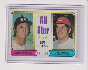 1974 TOPPS #336 ALL STAR LEFT FIELDERS IN EX CONDITION - BOBBY MURCER - PETE ROS - Picture 1 of 1