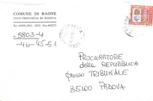 AL13-22E) BUSTA COMUNE DI BAONE PADOVA - Picture 1 of 2