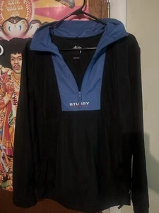Stussy Sport Pullover Anorak Jacket, 3/4 Zip (Size Small) - Picture 1 of 8