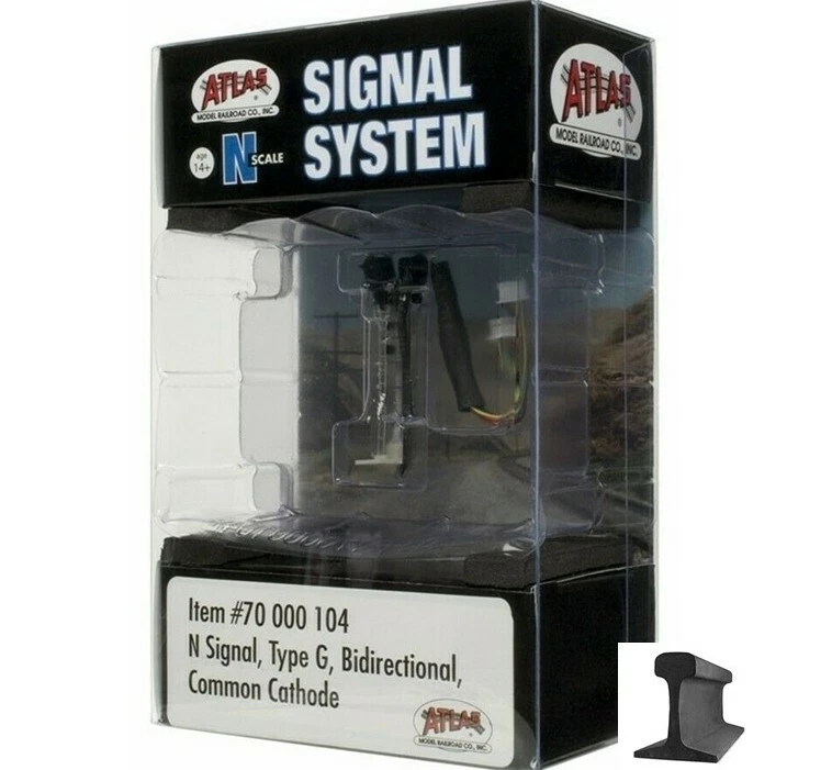 Atlas N Scale ~ New 2024 ~ Signal Type G ~ Bi-Directional With LED's ~ 70000104 - Image 1 of 2