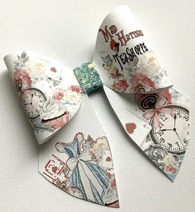 CAPPELLIERI PAZZI NEGOZIO MARINAIO FIOCCO STAMPATO TELA TESSUTO MODELLO FIOCCO FARE FIOCCHI CAPELLI - Foto 1 di 4