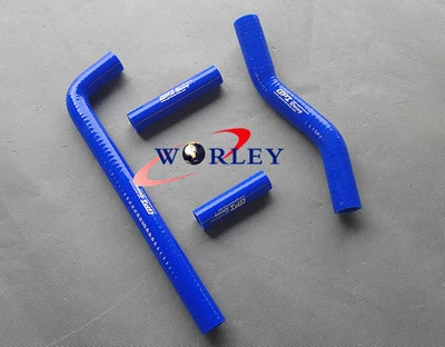 BLUE SILICONE RADIATOR HOSE for YAMAHA YZF250 YZ250F 2001-2005/WR250F 2001-2006 - Image 1 of 4