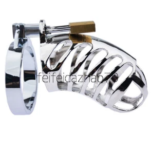 Male Chastity Device/Belt Bird Lock cage Stainless Steel Slave Trainer Toy BDSM - Picture 1 of 3