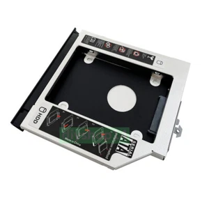 2nd HDD SSD Hard Drive Tray Caddy Adapter for HP 8560w 8570w 8760w 8770w + Bezel - Afbeelding 1 van 8