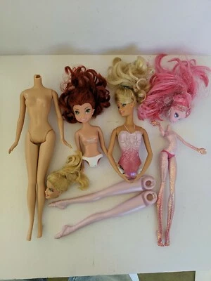 Muñeca Barbie y Bratz cabezas y piezas.  8 piezas Foto 1 de 4