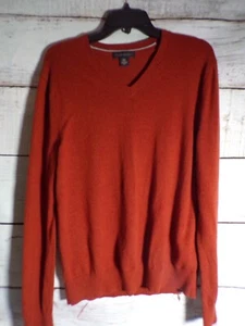 Maglione Banana Republic rosso ruggine arancione lana merino taglia L - Foto 1 di 5