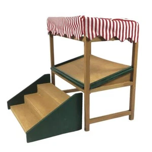 Bambole casa mercato stalla supporto baldacchino a righe baldacchino di Natale strada display kit fai da te - Foto 1 di 10