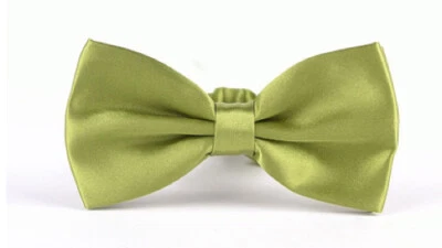 Fliege Schleife Hemd Anzug Smoking Hochzeit Festlichkeit Konfirmation Olive Edel - Bild 1 von 3