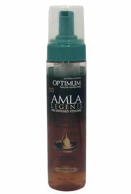 Optimum SoftSheen Amla Oil Infused Styling Blow Dry Mousse 8,3 oz Light Hold HTF - Imagem 1 de 4