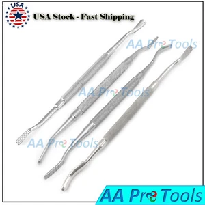 Dental Bone File Set of 4 (#10,#33,Miller #33, Miller # 64) New - Picture 1 of 3