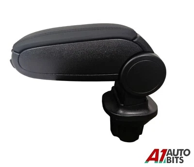 Console centrale bracciolo pelle pu nera per Mini Cooper R55 CLUBMAN R56 R57 - Immagine 1 di 4