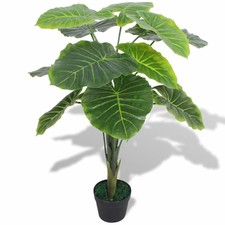 Taro Pianta Artificiale con Vaso 70 cm Verde