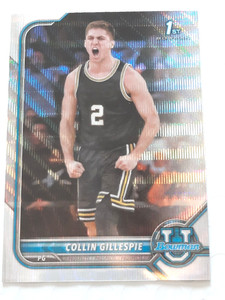 Collin Gillespie 2021 22 1st Bowman U Chrome Wave Refractor SP /100 Nuggets