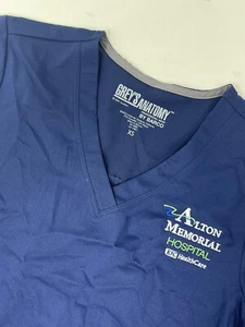 Greys Anatomy Barco Scrubs Top V Neck NWT Blue Color See Description Sz XS GHR8. - Picture 1 of 5