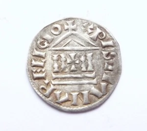 LOUIS Ier LE PIEUX denier au temple - Picture 1 of 2
