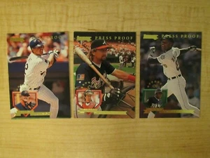 1995 Donruss Baseball Press Proof /2000 Lot of 3 - Picture 1 of 3