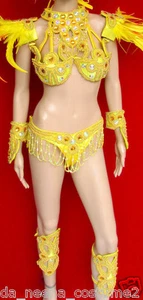 Da NeeNa C076CC Samba Parade Drag Carnival Rio Dancer Costume Set XS-XL - Picture 1 of 12