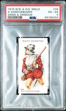 1910 W.D. & H.O. Wills Arms & Armour #34 A HARQUEBUSIER PSA 4 VG-EX