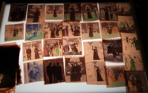 #22 Lot 99 Vtg COLOR Snapshot Photo NEGATIVES Family WEDDING Party Ceremony - Picture 1 of 19