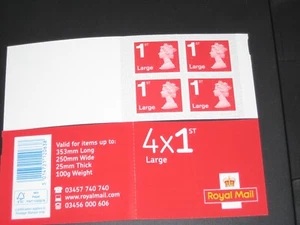 2020 RB6a First Class Large Plain Booklet Code M20L on PB-sL security paper - Picture 1 of 2