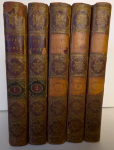 1771 Pope THE ILIAD OF HOMER 5 Vol Set Translated Notes Greek Epic Poetry - Picture 1 of 23