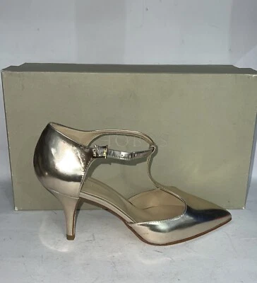 Hobbs Zapatos de Salón Laminado de Piel Mujer Oro Talla Ue 38 - Imagen 1 de 4