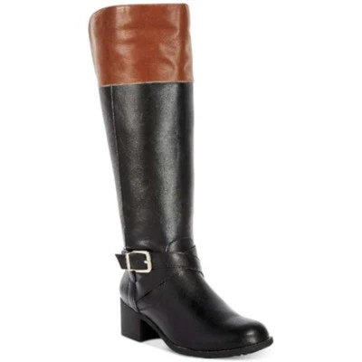Style & Co Women Knee High Riding Boots Venesa Size US 5M Black Barrel - Image 1 of 4