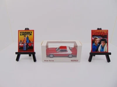 Ford Gran Torino 1976 STARSKY & HUTCH Norev scala 1:43 + 2 Cavalletti Locandine - Immagine 1 di 4