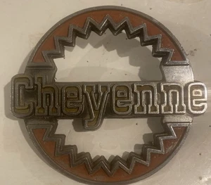 1976-80 CHEVY K5 BLAZER CHEYENNE QUARTER PANEL EMBLEM OEM GM 77 78 79 - Picture 1 of 5