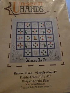 Unseen Hands "Believe In Me " Quilt Pattern. Designed by Erica Plank 2012 New - Picture 1 of 7