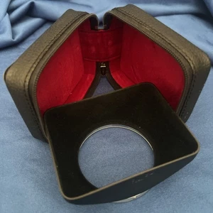 Konica Slip-On Rectangular Metal Lens Hood, for 55mm Filter Thread, 35mm Lens - Picture 1 of 11