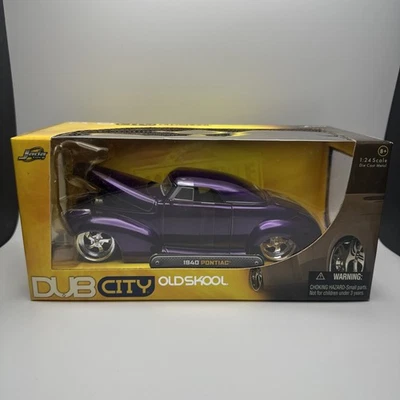 Jada Dub City Old Skool 1940 Pontiac фиолетовый масштаб 1:24 литая 2005 #53017 НОВАЯ - Изображение 1 из 4